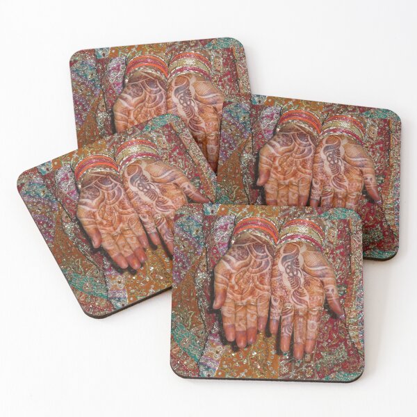 Item preview, The wonderfully decorated hands and clothes of an Indian bride designed and sold by ashishagarwal74.