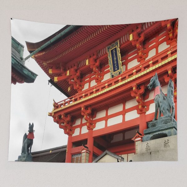 Item preview, Fushimi Inari-taisha Shrine in Kyoto, Japan designed and sold by Wisps & Whiskers Designs.