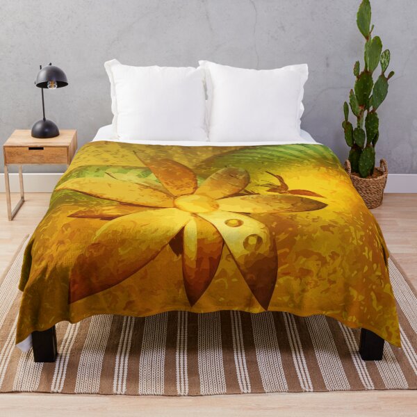 Item preview, Gold flowers designed and sold by harietteh.