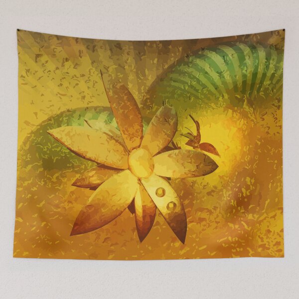 Item preview, Gold flowers designed and sold by harietteh.