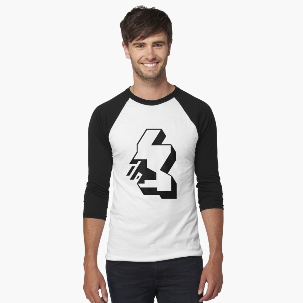 Item preview, Baseball ¾ Sleeve T-Shirt designed and sold by TheRandomFactor.
