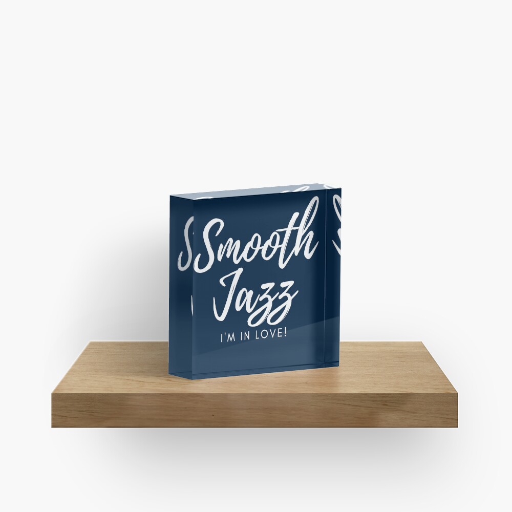 TheCoffeeCupLife: Smooth Jazz I'm in Love Blue Acrylic Block