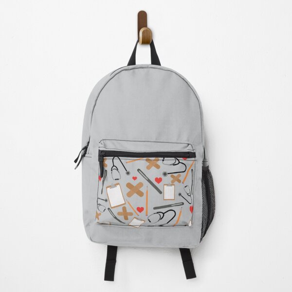 Item preview, nurse, school nurse back to school fun supplies with grey background designed and sold by Ella's Doodles And Designs.