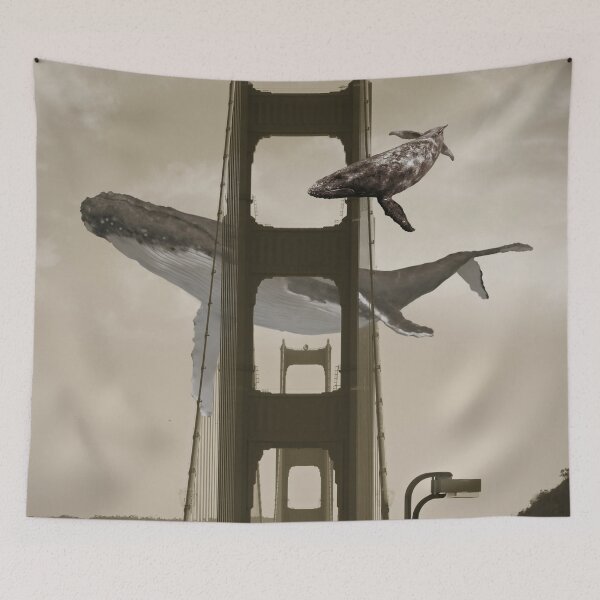 Item preview, Whale Watching at the Golden Gate Bridge designed and sold by DavidLoblaw.