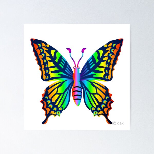 Item preview, Multicolored Butterfly Butterflies Mariposas designed and sold by Coolstuff4you71.