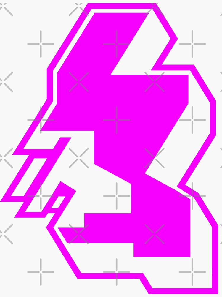 Thumbnail 3 of 3, Sticker, Strathclyde (Pink Print) designed and sold by TheRandomFactor.