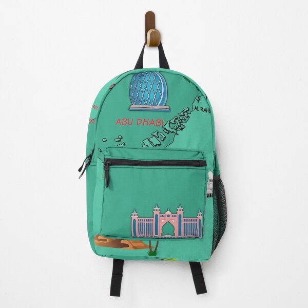 Item preview, UAE map, major cities United Arab Emirates national symbols and landmarks designed and sold by mashmosh.