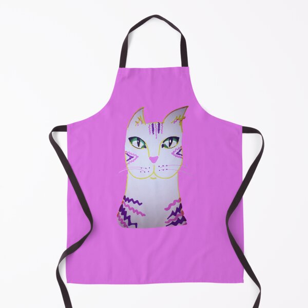 Item preview, Pink 70s catpie designed and sold by CoffeyCatsArt.