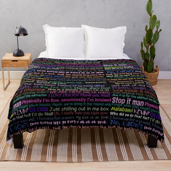 One direction Quotes Throw Blanket