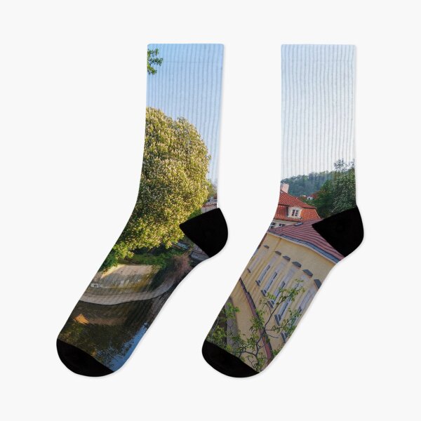 Item preview, Bridge in Prague, Czech Republic, Europe, in the Springtime with Flowers designed and sold by SafariByMarisa.