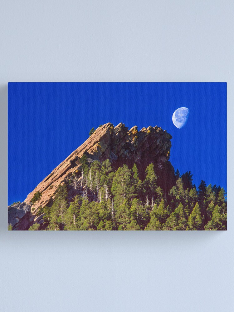 Alternate view of First Flatiron Moonset Canvas Print