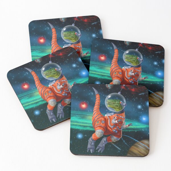 Item preview, Space Tyrannosaurus Dinosaur Astronaut designed and sold by piyastudios.