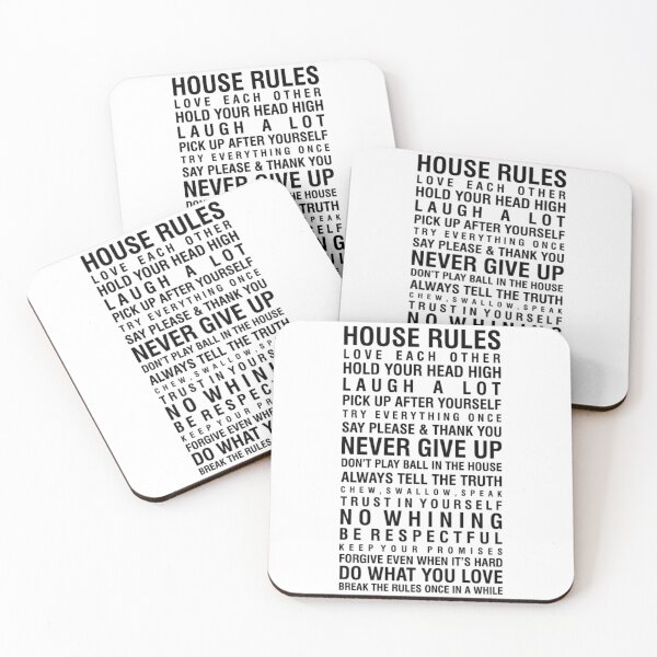 Item preview, house Rules designed and sold by MCTS SHOP.