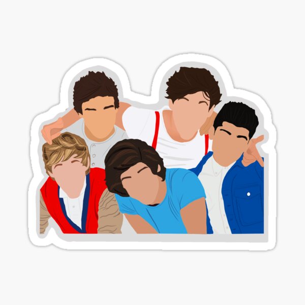 One Direction Stickers Redbubble