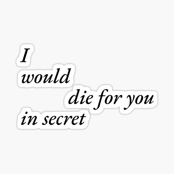 Taylor Swift Peace Lyrics Sticker