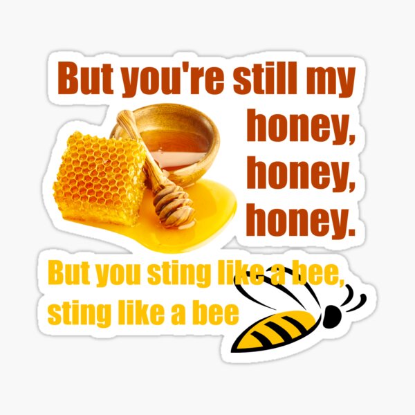 Sting Like A Bee Stickers Redbubble