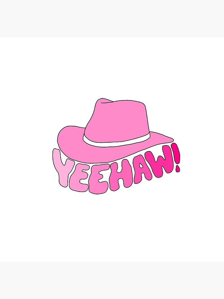 Pink Cowboy Hat Yeehaw Pin for Sale by Chloewu