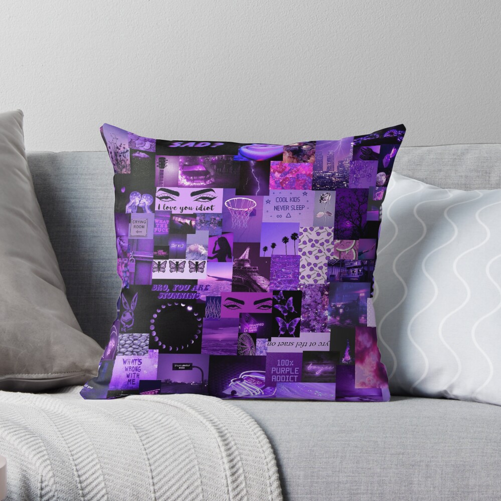 Small purple hot sale pillow