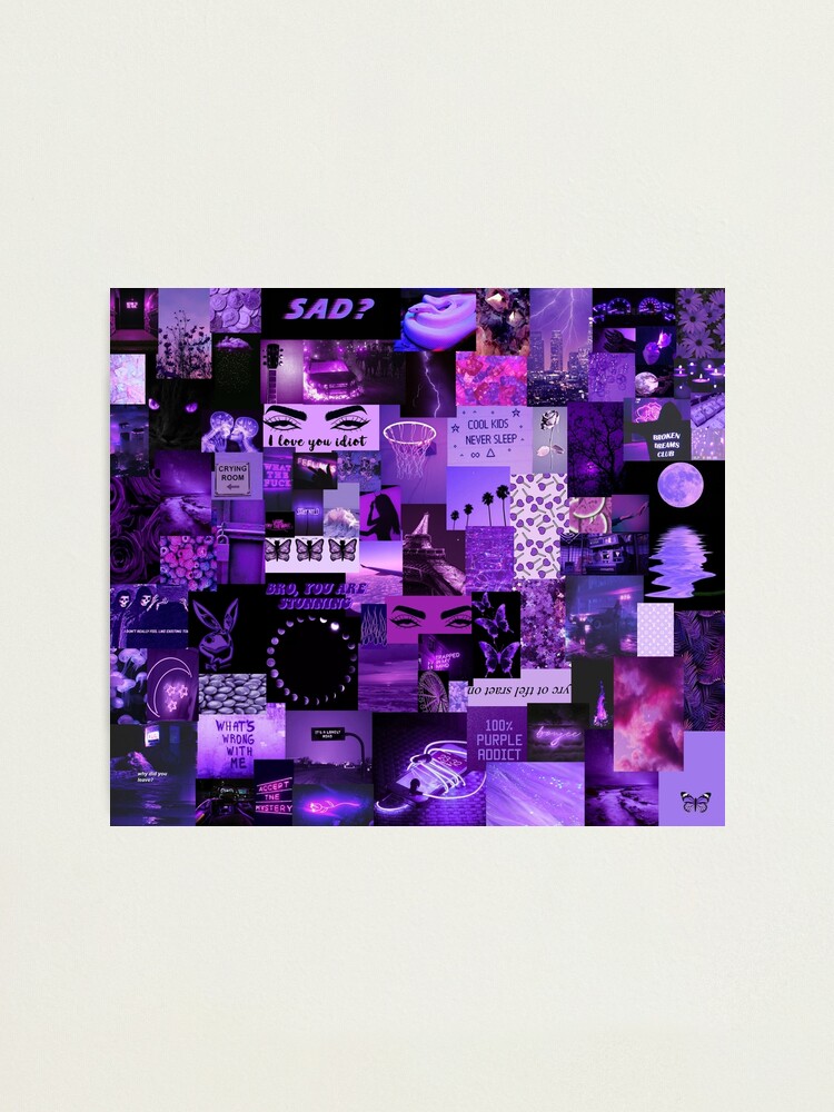 100 Printed Dark Purple Aesthetic Pictures 