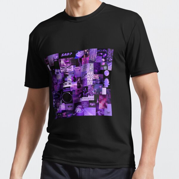 Purple Aesthetic Collage Active T-Shirt by Arthemeral