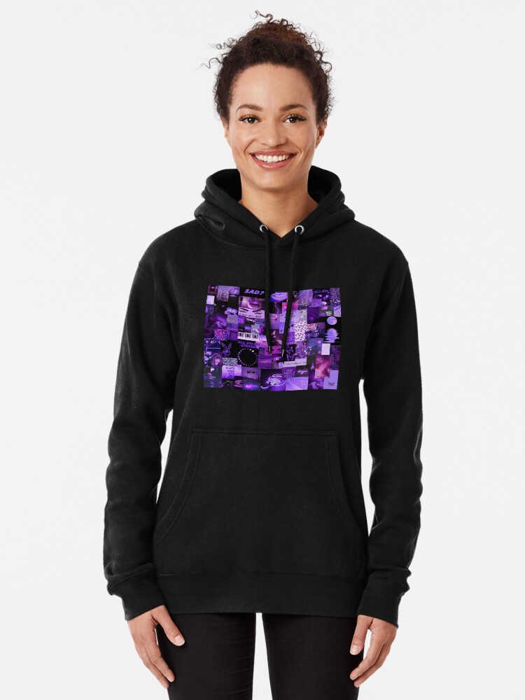 Purple Aesthetic Collage Pullover Hoodie for Sale by Arthemeral Redbubble