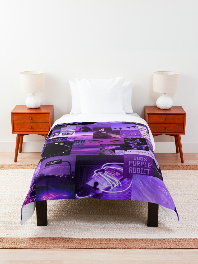 Purple Aesthetic Collage Comforter For Sale By Arthemeral Redbubble