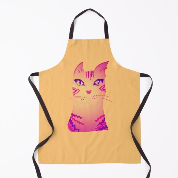 Item preview, SunsetPink 70s catpie designed and sold by CoffeyCatsArt.