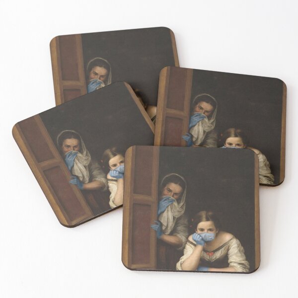 Item preview, two women at a window in a pandemic designed and sold by silviasxan.