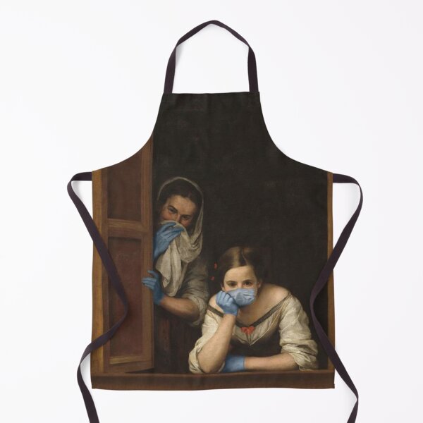 Item preview, two women at a window in a pandemic designed and sold by silviasxan.