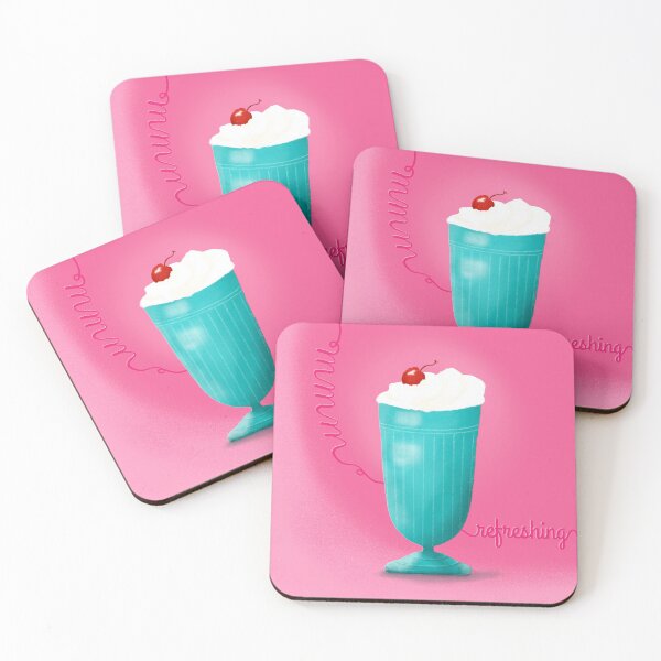 Item preview, Milk Shake Ice Cream Pink Teal Refreshing designed and sold by Sheri42.