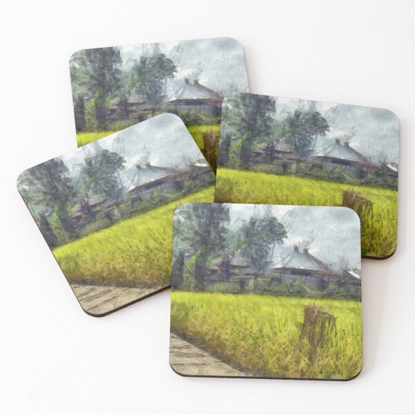 Item preview, Cottages next to a field designed and sold by ashishagarwal74.
