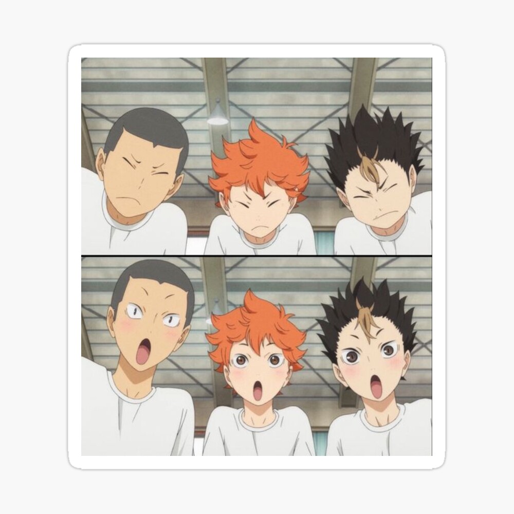 Haikyuu TO THE TOP Stickers - Nishinoya, Tanaka & Hinata