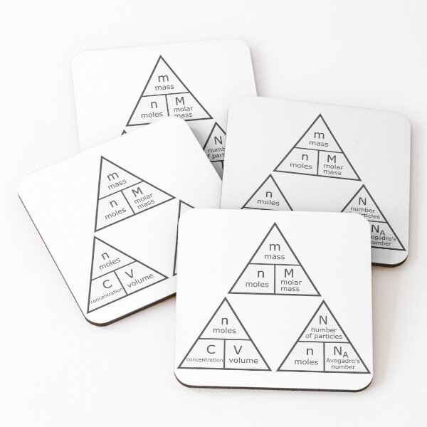Item preview, Formula Triangles (Moles) designed and sold by ChemisTees.
