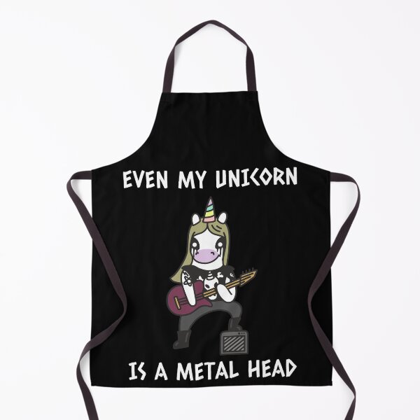 Item preview, Even My Unicorn is a Metal Head designed and sold by ShirtheadDesign.