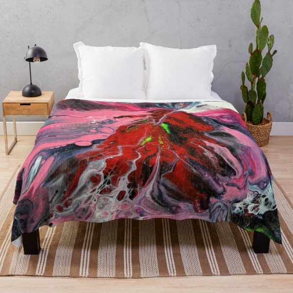 Floral Fantasy Throw Blanket