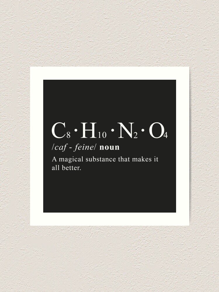 Thumbnail 1 of 3, Art Print, Caffeine Element designed and sold by CasperGraphics.