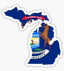 Michigan | Flag State | SteezeFactory.com Sticker