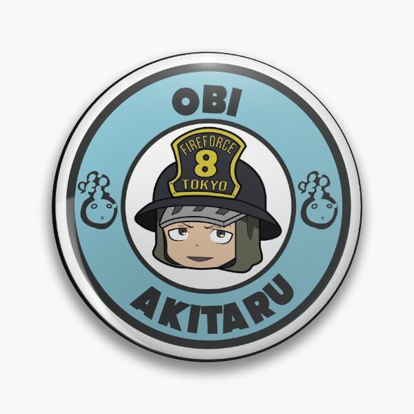 FIRE FORCE: OBI AKITARU CHIBI Pin