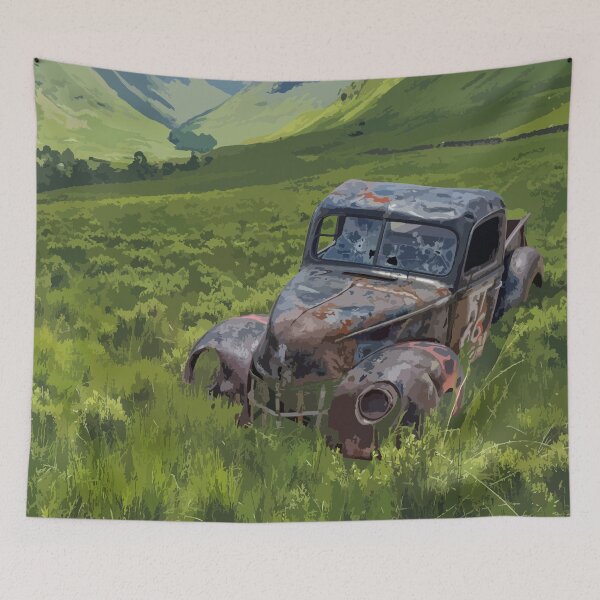 Item preview, Rusty Old Truck Out to Pasture designed and sold by candhdesigns.