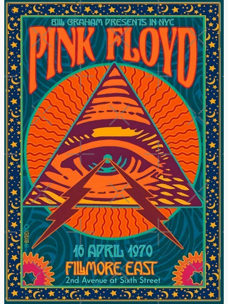 PINK FLOYD CONCERT AUTHENTIC POSTER NYC FILMORE EAST 1970 by VINTAGEGARAGE