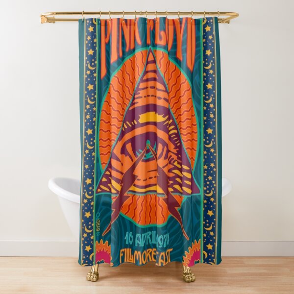 PINK FLOYD CONCERT AUTHENTIC POSTER NYC FILMORE EAST 1970 Shower Curtain