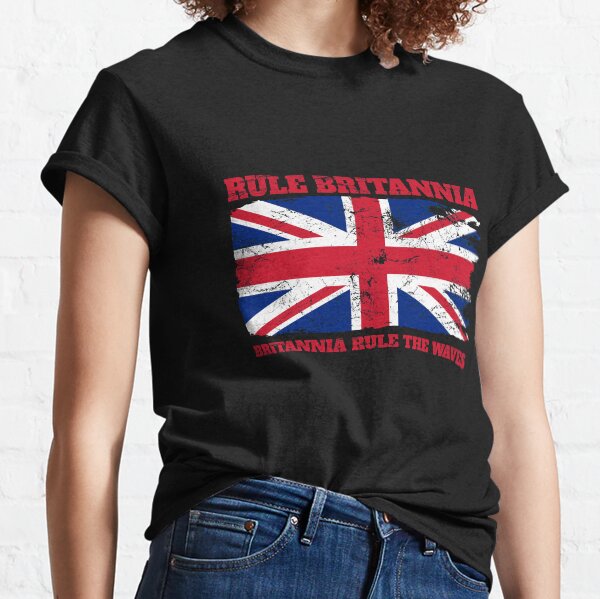 Rule Britannia with Union jack Classic T-Shirt