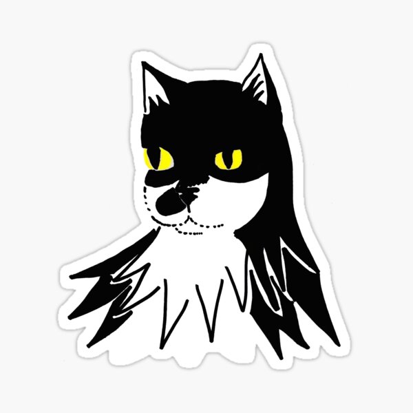 Bat Mills - yellow eyes Sticker