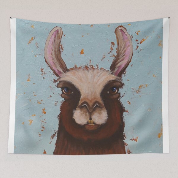 Item preview, Llama Portrait designed and sold by StressieCat.