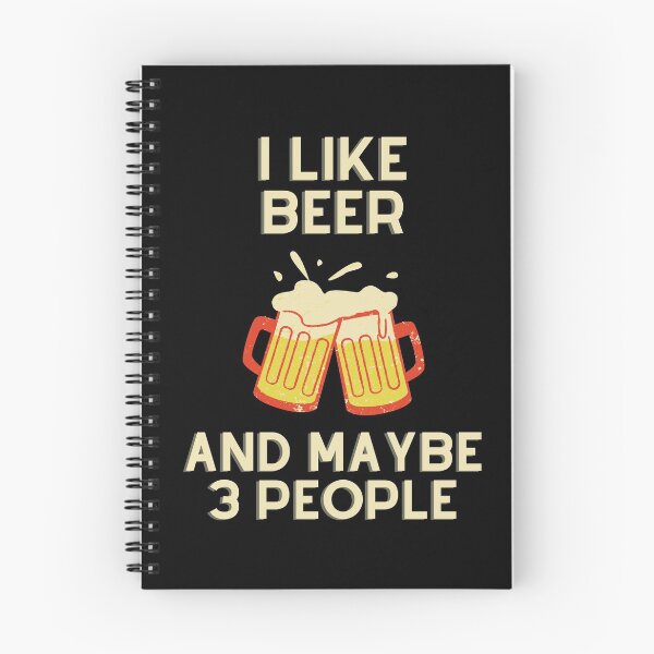 Aperçu de l'œuvre J'aime la bière et peut-être 3 personnes créée et vendue par JustCreativity.