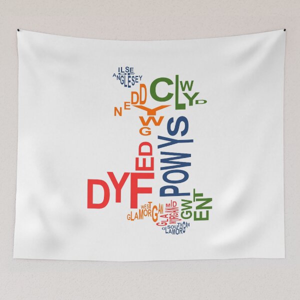 Item preview, County Map of Wales designed and sold by GeorgeLemon.
