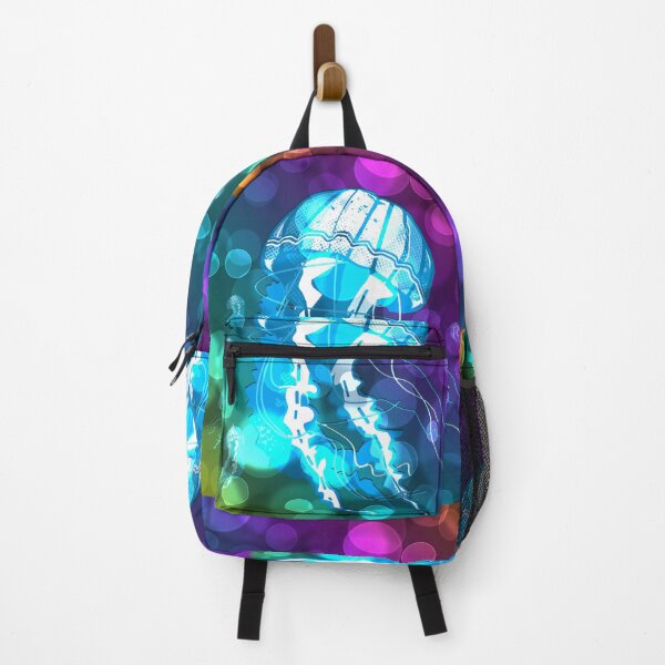 Item preview, Neon Jellyfish With Lens Flare Background designed and sold by Nobiya.