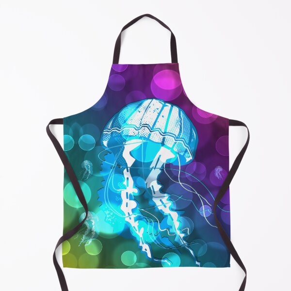Item preview, Neon Jellyfish With Lens Flare Background designed and sold by Nobiya.