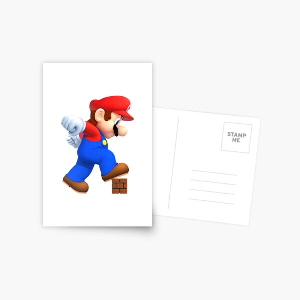 Cartes Postales Sur Le Theme Super Mario Redbubble