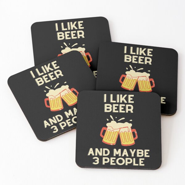 Item preview, I Like Beer And Maybe 3 People designed and sold by JustCreativity.